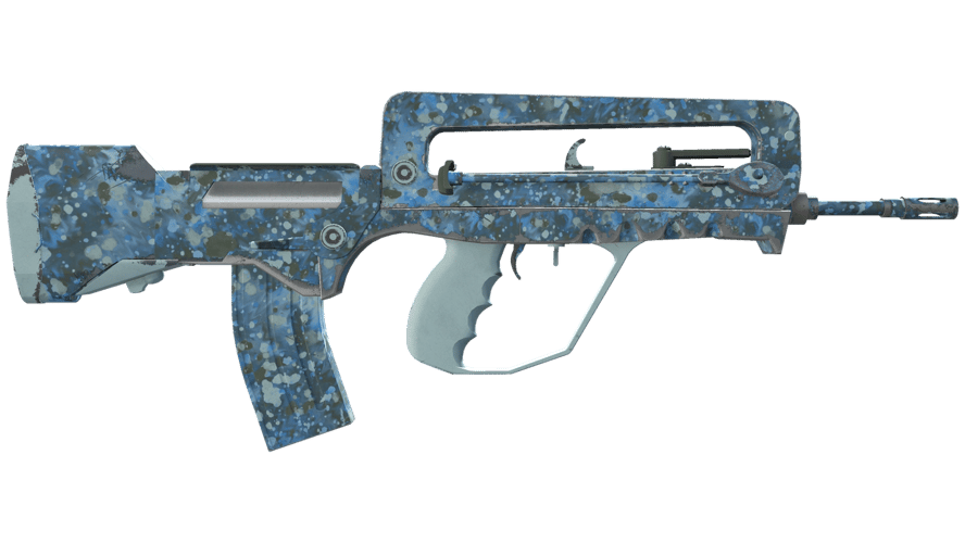 FAMAS | Cyanospatter (Minimal Wear)