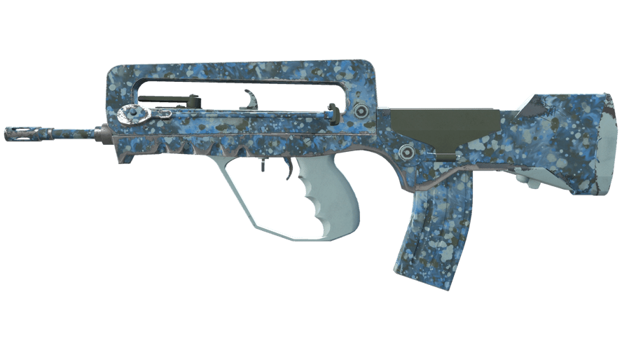 FAMAS | Cyanospatter (Minimal Wear)