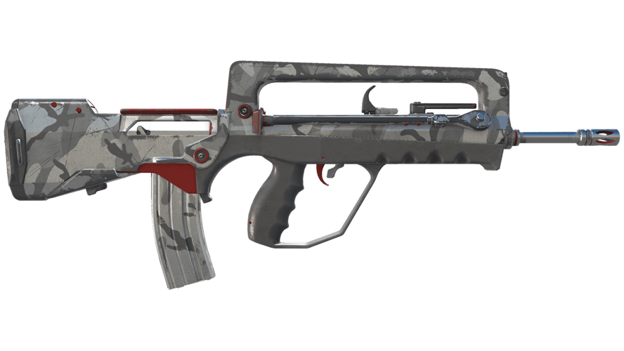 FAMAS | Grey Ghost (Well-Worn)