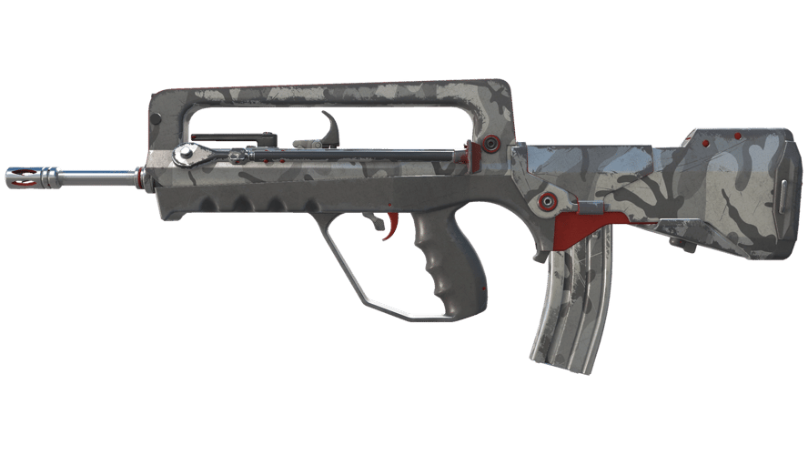 FAMAS | Grey Ghost (Well-Worn)