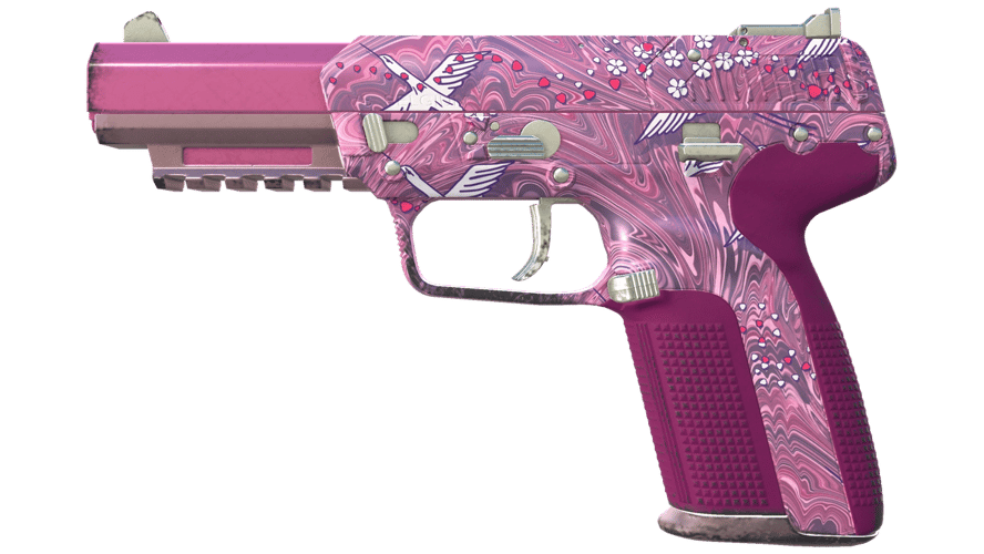 Five-SeveN | Клубничный журавль (Немного поношенное)
