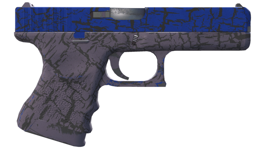 Glock-18 | Blue Fissure (Minimal Wear)