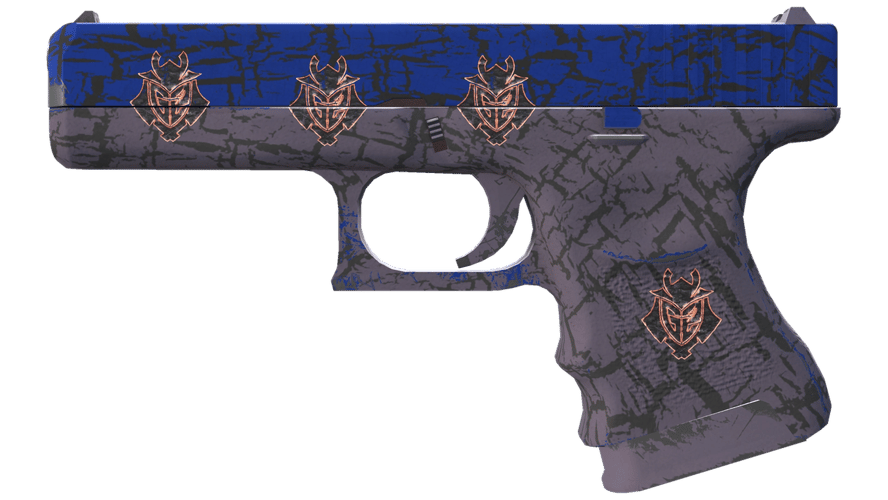 Glock-18 | Blue Fissure (Minimal Wear)