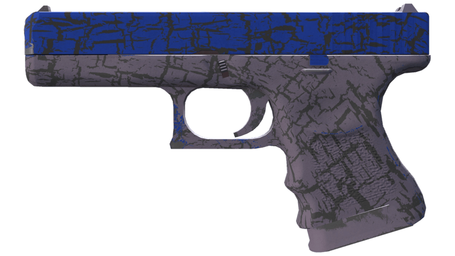 Glock-18 | Blue Fissure (Minimal Wear)