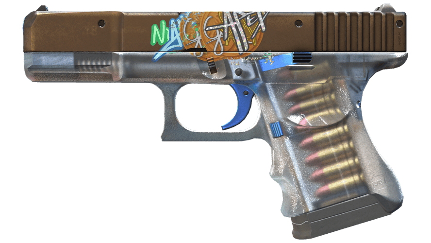 Glock-18 | Clear Polymer (Battle-Scarred)