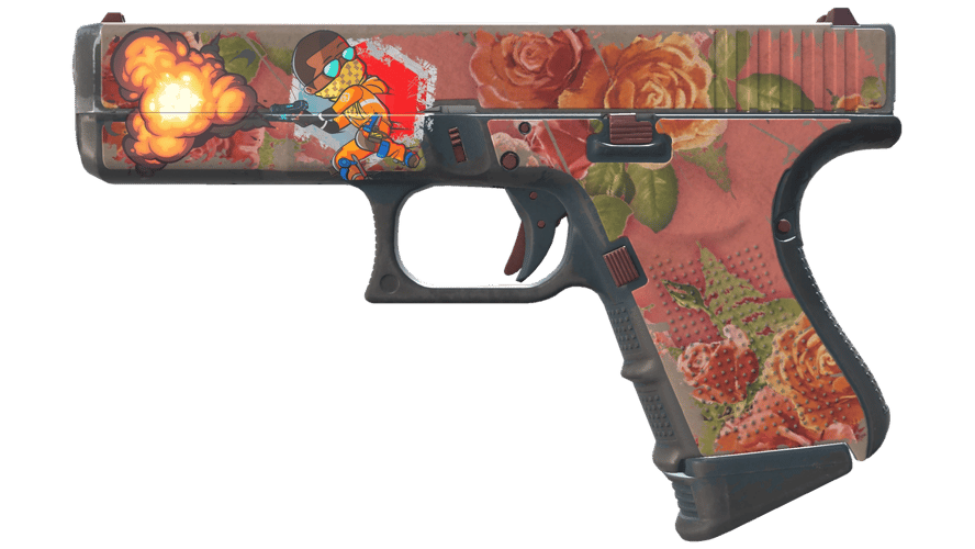 Glock-18 | Coral Bloom (Battle-Scarred)