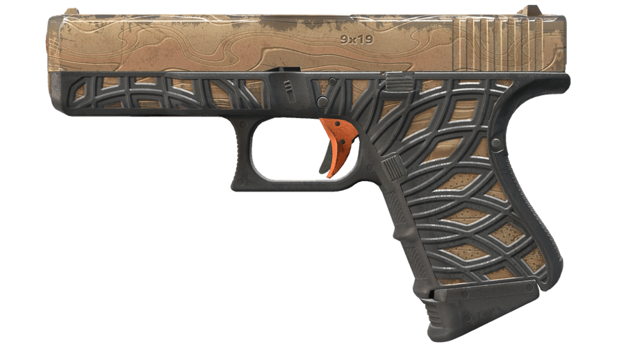 Glock-18 | Ifrit Lattice (Battle-Scarred)