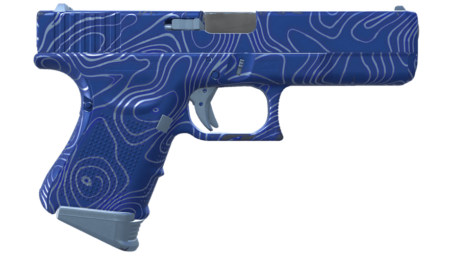 Glock-18 | Ocean Topo (Minimal Wear)