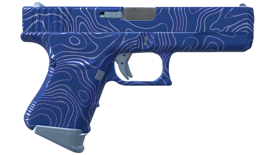Glock-18 | Ocean Topo (Minimal Wear)