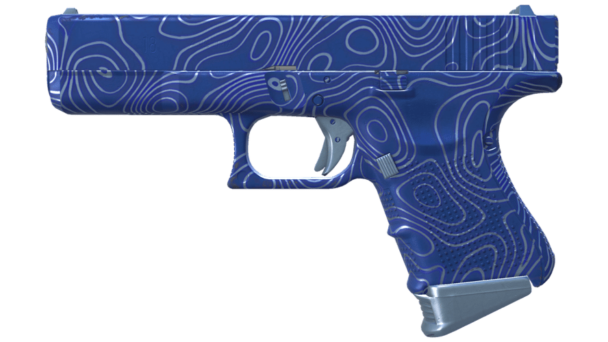 Glock-18 | Ocean Topo (Minimal Wear)