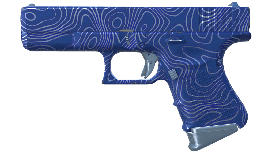 Glock-18 | Ocean Topo (Minimal Wear)