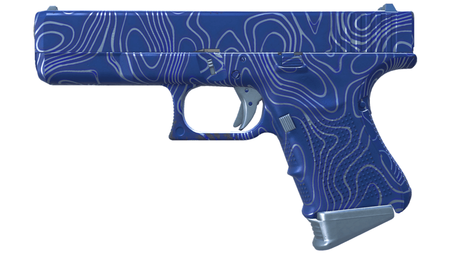 Glock-18 | Ocean Topo (Minimal Wear)