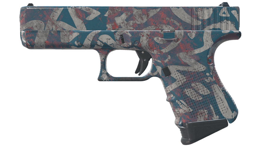 Glock-18 | Teal Graf (Minimal Wear)