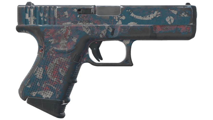 Glock-18 | Teal Graf (Well-Worn)