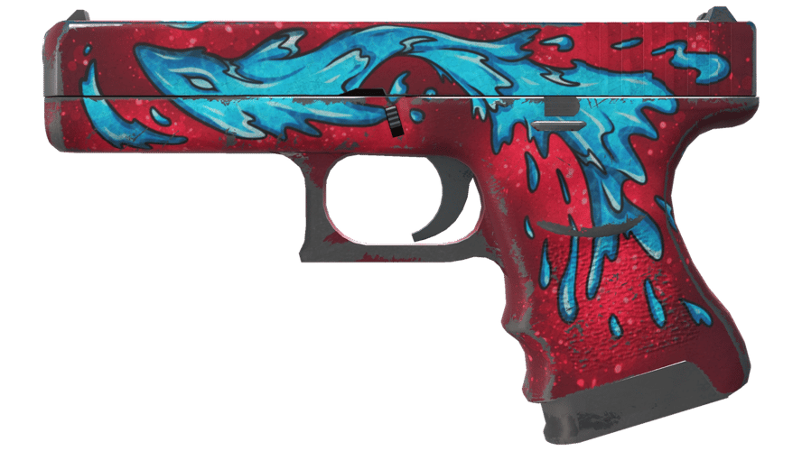 Glock-18 | Water Elemental (Well-Worn)