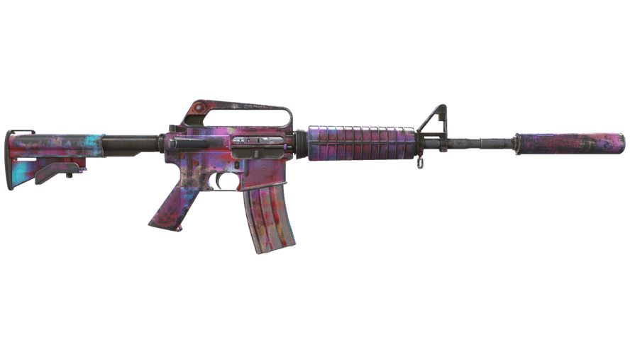M4A1-S | Glitched Paint (Well-Worn)