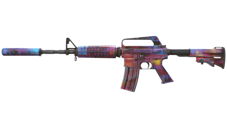 M4A1-S | Glitched Paint (Well-Worn)