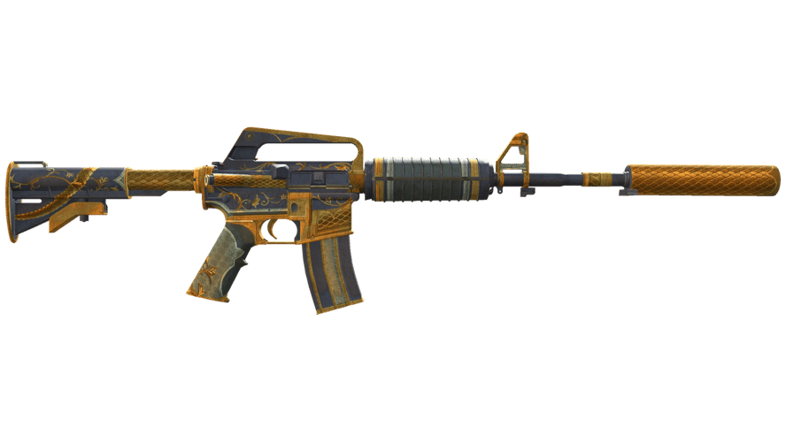 M4A1-S | Golden Coil (Battle-Scarred)