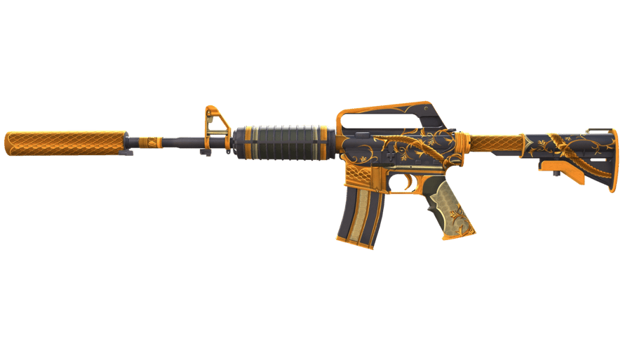 M4A1-S | Golden Coil (Minimal Wear)