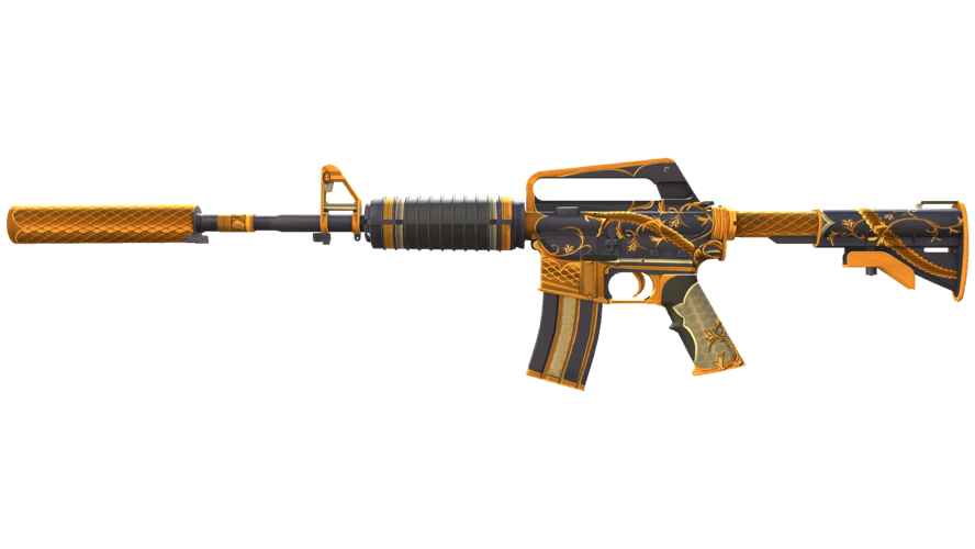 M4A1-S | Golden Coil (Minimal Wear)