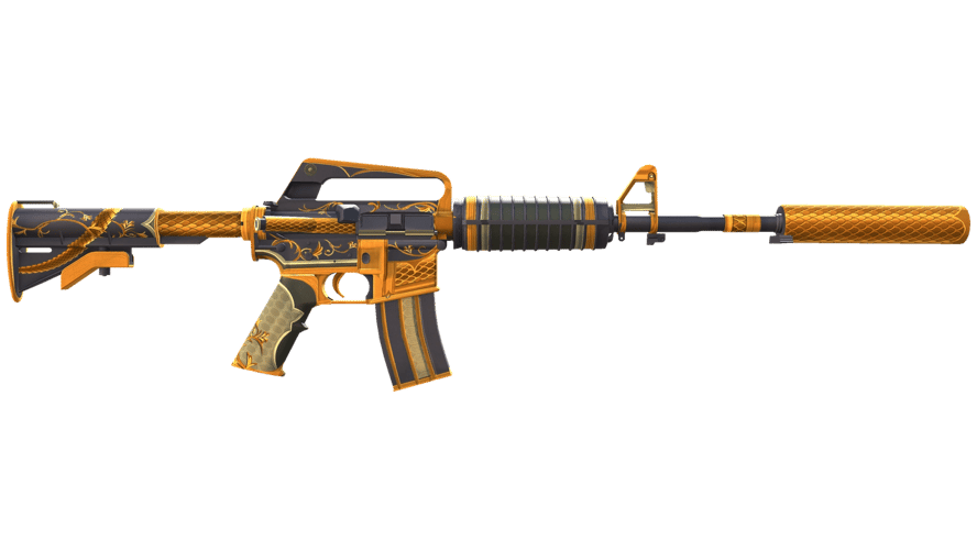 M4A1-S | Golden Coil (Minimal Wear)