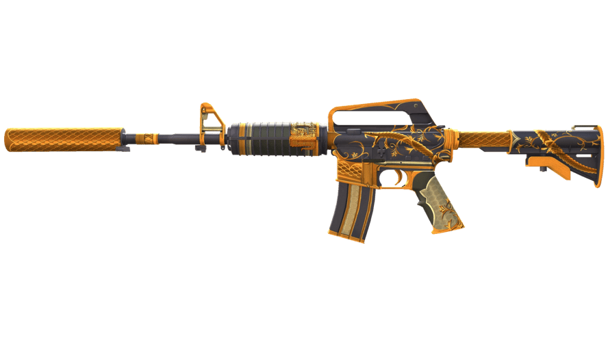 M4A1-S | Golden Coil (Minimal Wear)