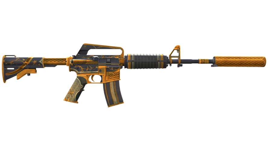 M4A1-S | Golden Coil (Well-Worn)