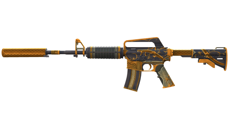 M4A1-S | Золотая спираль (Поношенное)