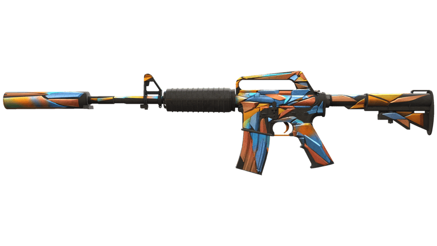 M4A1-S | Leaded Glass (Well-Worn)