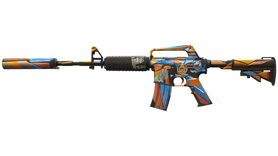 M4A1-S | Leaded Glass (Well-Worn)