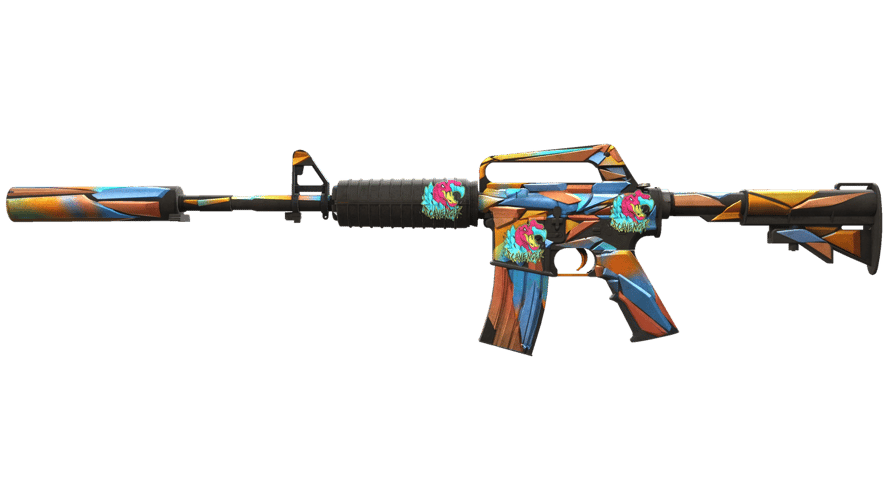 M4A1-S | Leaded Glass (Well-Worn)