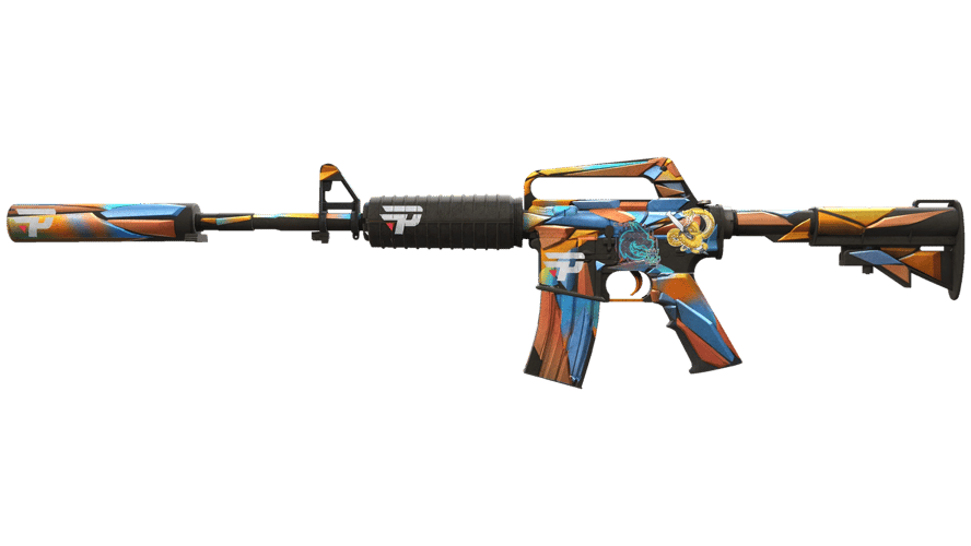 M4A1-S | Leaded Glass (Well-Worn)
