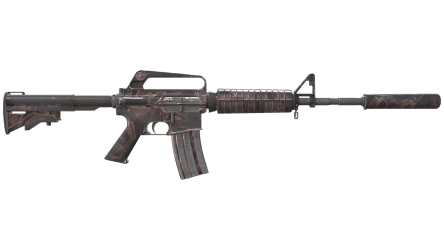 M4A1-S | Rose Hex (Battle-Scarred)