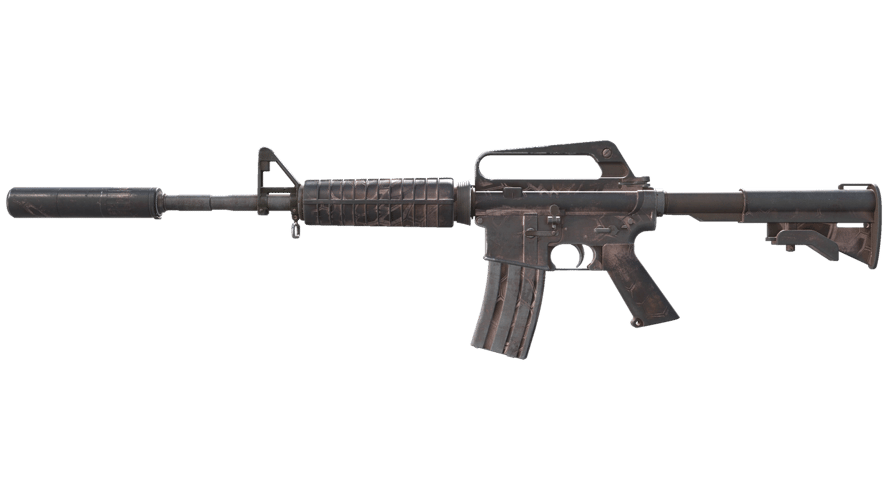 M4A1-S | Rose Hex (Battle-Scarred)