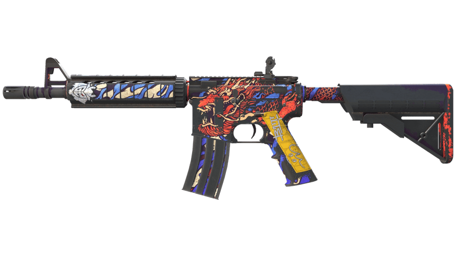 M4A4 | 龍王 (Dragon King) (Battle-Scarred)