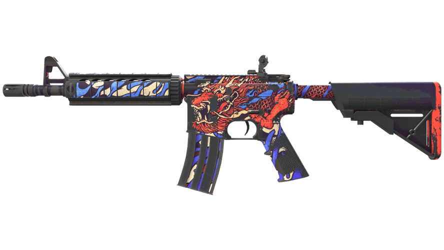 M4A4 | 龍王 (Dragon King) (Battle-Scarred)