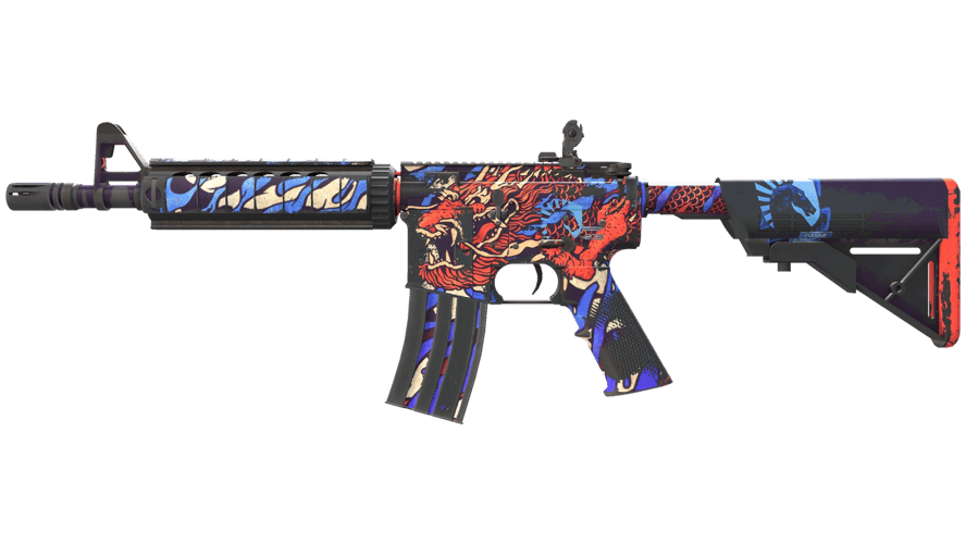 M4A4 | 龍王 (Dragon King) (Battle-Scarred)
