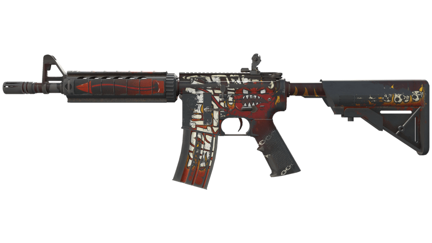 M4A4 | Hellfire (Battle-Scarred)