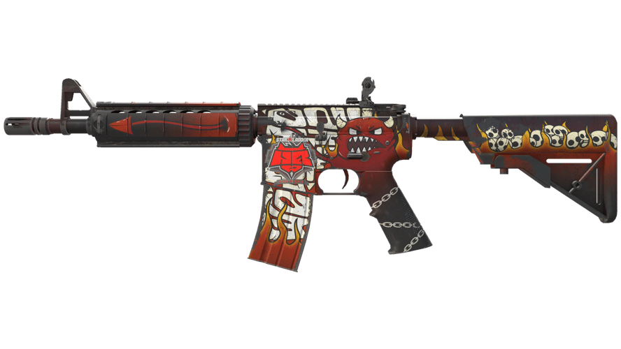 M4A4 | Адское пламя (Немного поношенное)