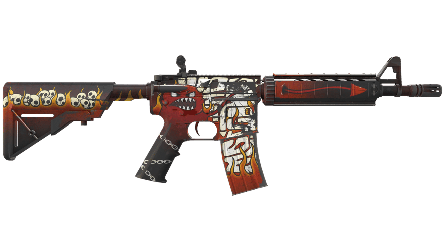 M4A4 | Hellfire (Minimal Wear)
