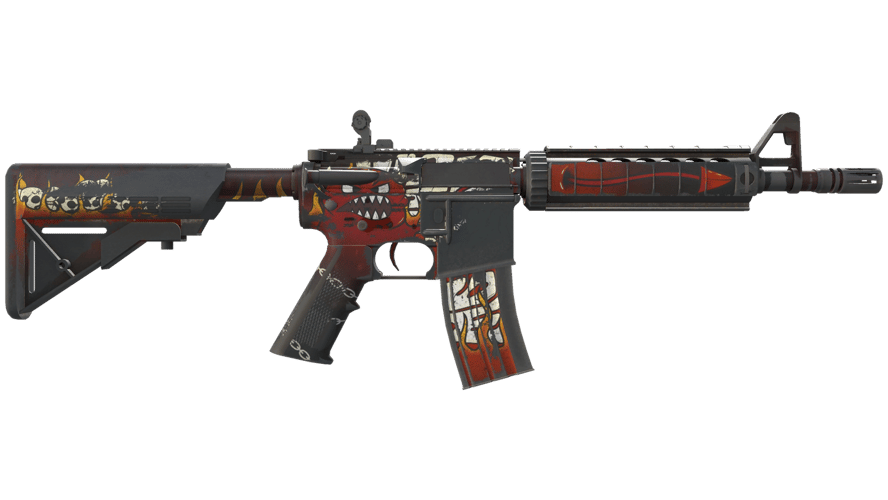 M4A4 | Адское пламя (Поношенное)