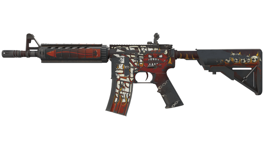 M4A4 | Адское пламя (Поношенное)