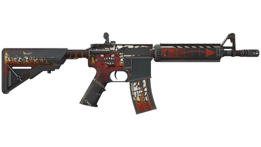 M4A4 | Hellfire (Well-Worn)