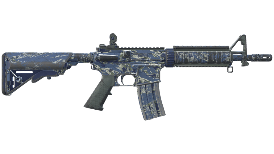M4A4 | Naval Shred Camo (Well-Worn)