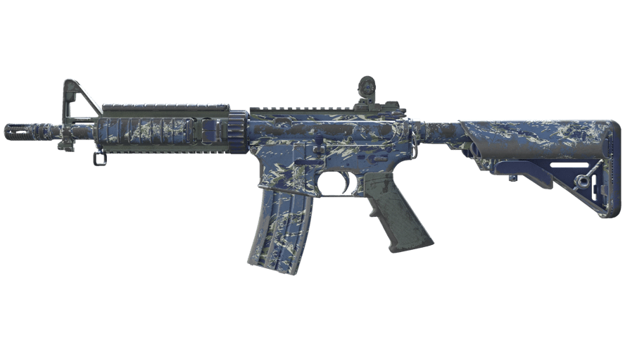 M4A4 | Naval Shred Camo (Well-Worn)