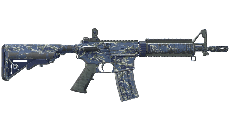 M4A4 | Naval Shred Camo (Well-Worn)