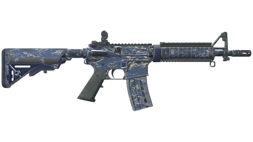 M4A4 | Naval Shred Camo (Well-Worn)