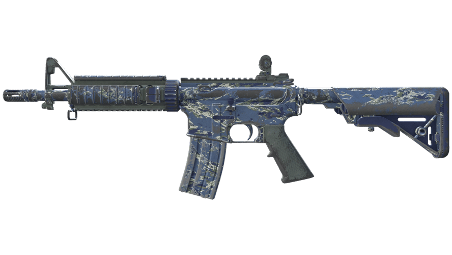 M4A4 | Naval Shred Camo (Well-Worn)