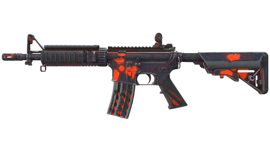 M4A4 | Radiation Hazard (Well-Worn)