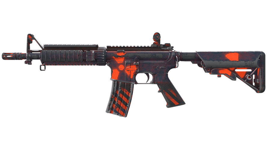 M4A4 | Radiation Hazard (Well-Worn)